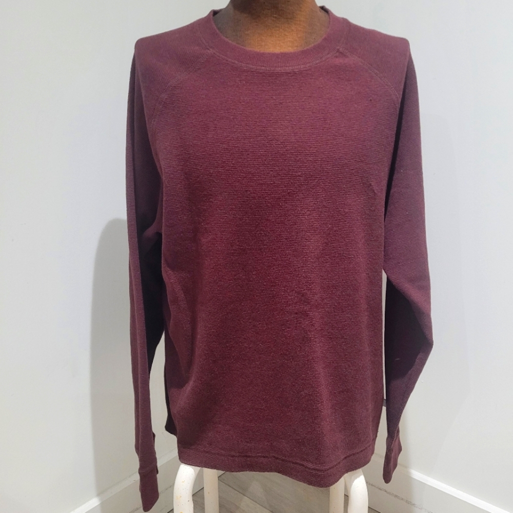 Standard Cloth Foghorn Men's Thermal Shirt Top Large Brown Cotton Normcore NEW